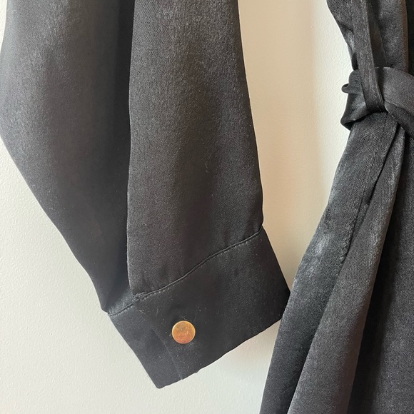 Zara black button down dress - Picture 6 of 12